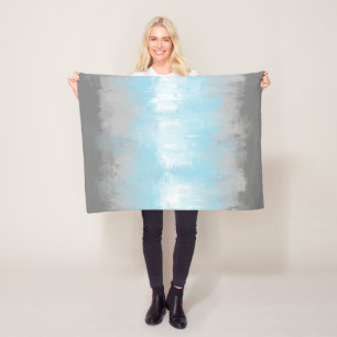 Abstract Demiboy Pride Flag Fleece Blanket