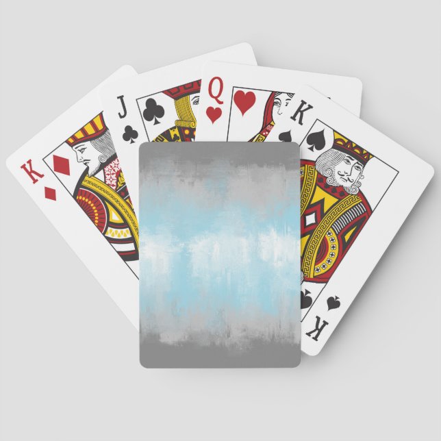 Abstract Demiboy Pride Flag     Playing Cards (Back)