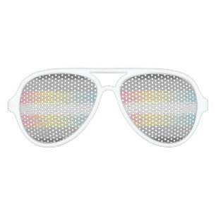 Abstract Demifluid Pride Flag Aviator Sunglasses