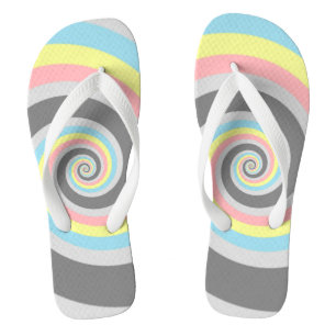 Abstract Demiflux Pride Flag Thongs