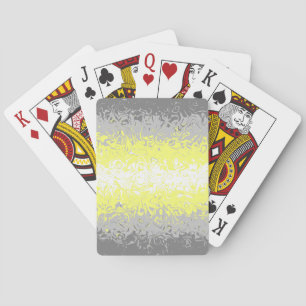 Abstract Demigender Pride Flag     Playing Cards