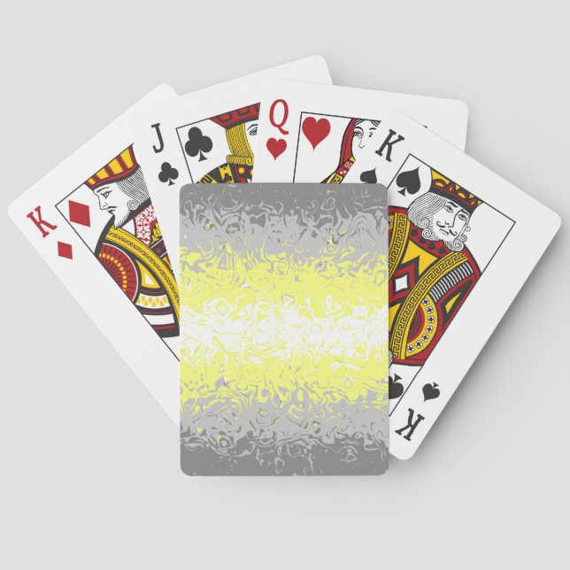 Abstract Demigender Pride Flag     Playing Cards (Back)