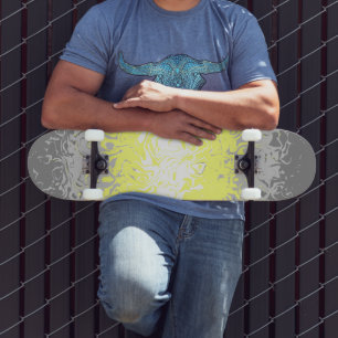 Abstract Demigender Pride Flag     Skateboard