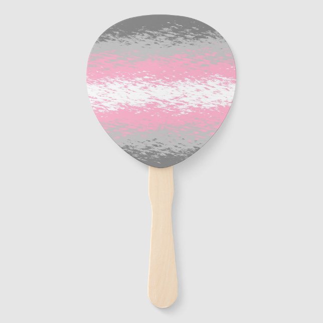 Abstract Demigirl Pride Flag   Hand Fan (Front)
