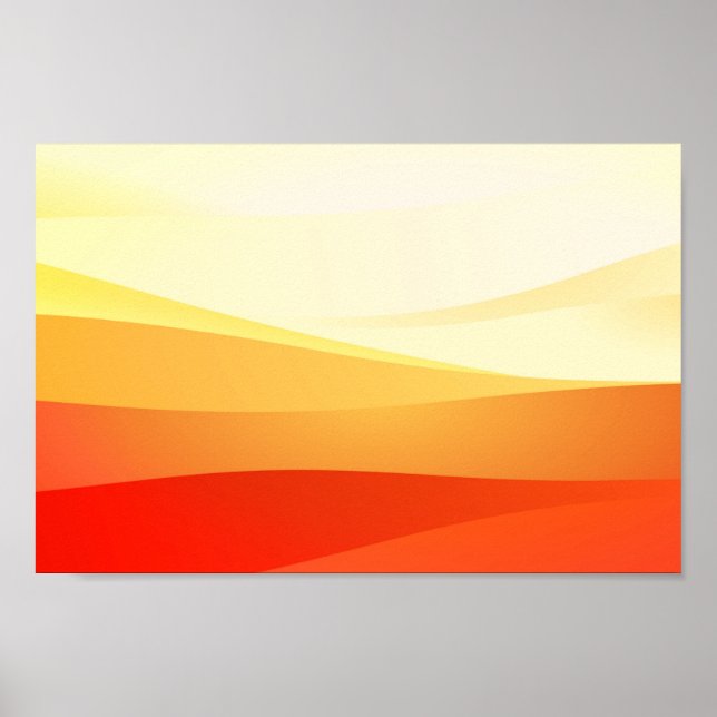Abstract desert landscape poster (Front)