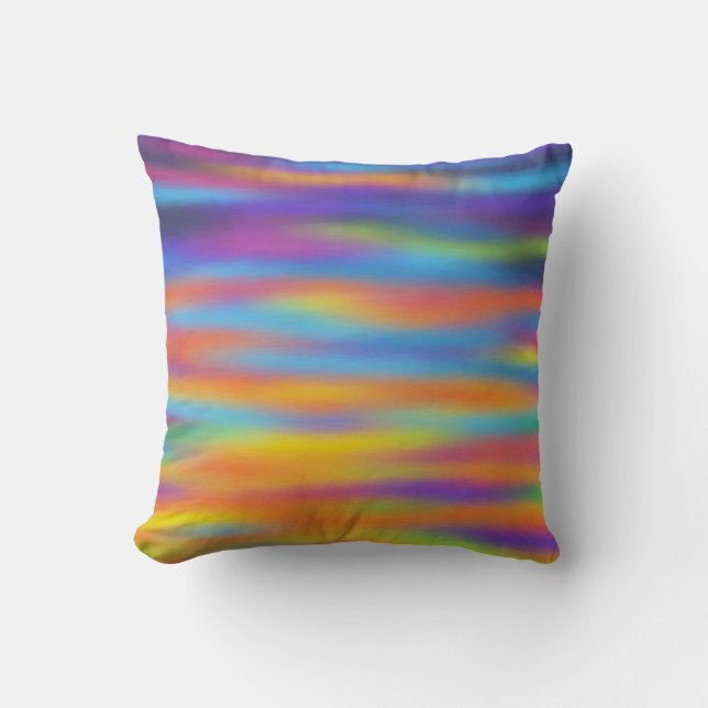 Abstract Desert Sunset Sky Artwork Cushion (Front)
