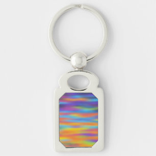 Abstract Desert Sunset Sky Artwork Key Ring