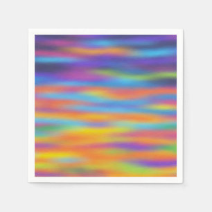 Abstract Desert Sunset Sky Artwork Napkin