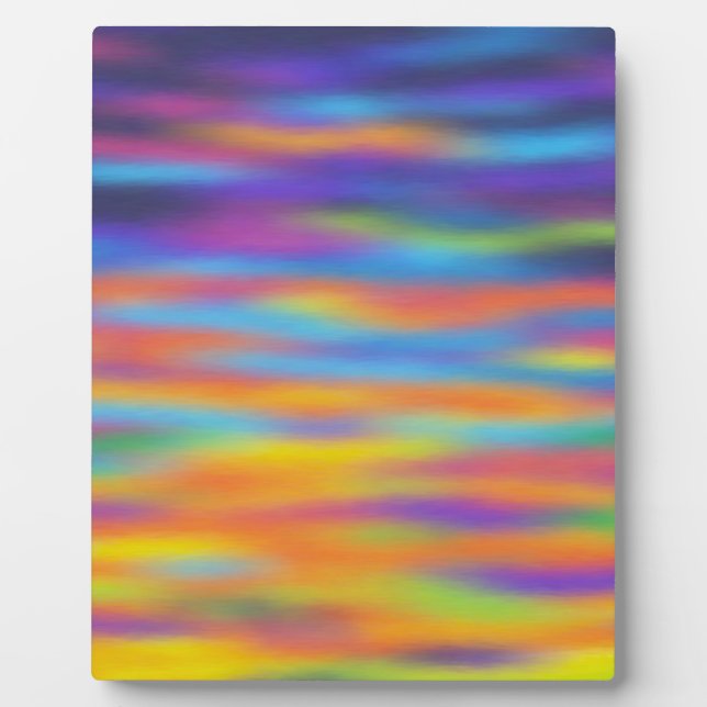 Abstract Desert Sunset Sky Artwork Plaque (Front)