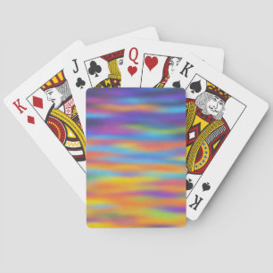 Abstract Desert Sunset Sky Artwork Playing Cards