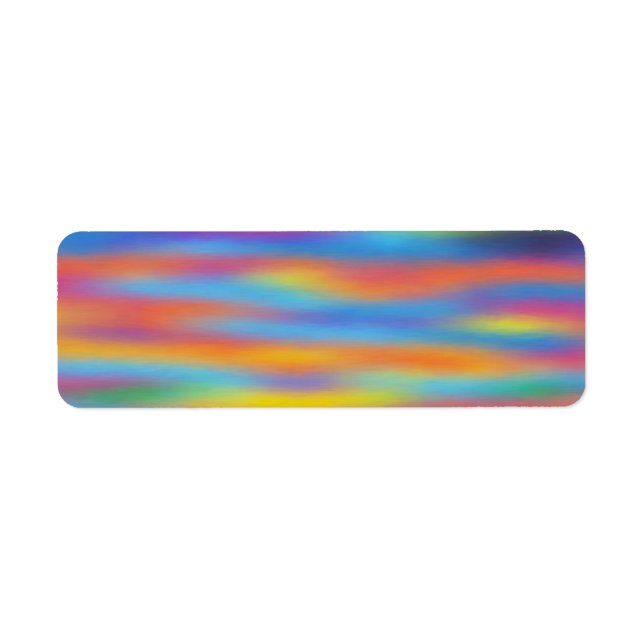 Abstract Desert Sunset Sky Artwork Return Address Label (Front)