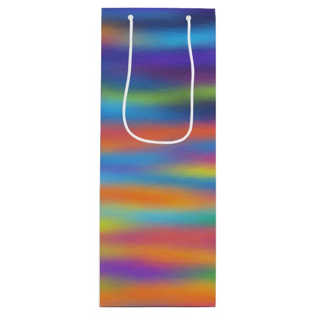 Abstract Desert Sunset Sky Wine Gift Bag (Front)