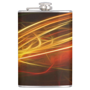 Abstract design Banner Hip Flask