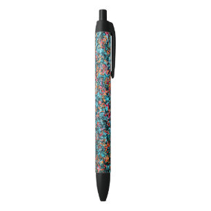 Abstract Design Black Ink Pen
