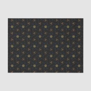 Abstract Design black  Tissue Paper