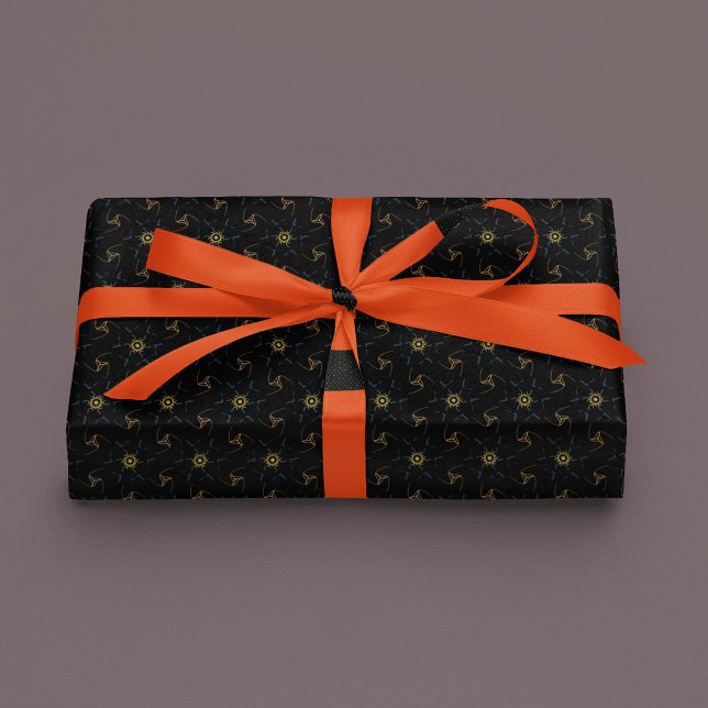 Abstract Design black  Wrapping Paper (Creator Uploaded)