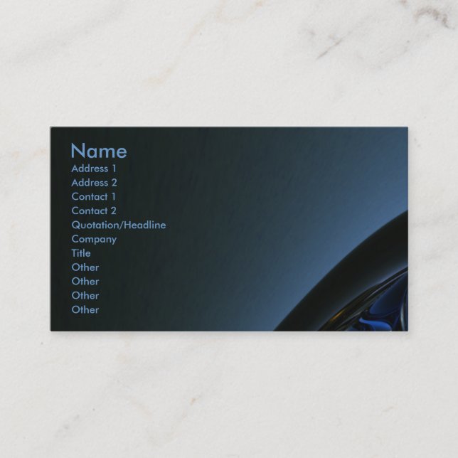 Abstract Design Business Card (Front)