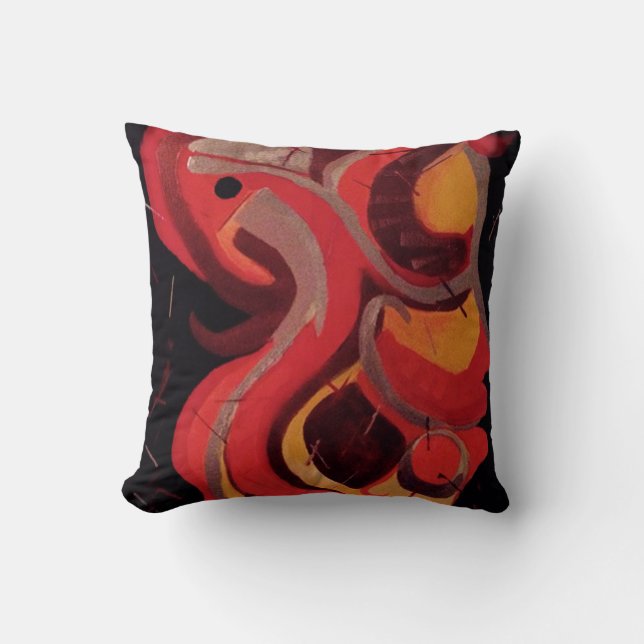 Abstract Design by DS Watkins Cushion (Front)