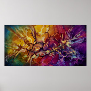 Abstract design c521 poster