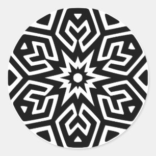Abstract Design Classic Round Sticker