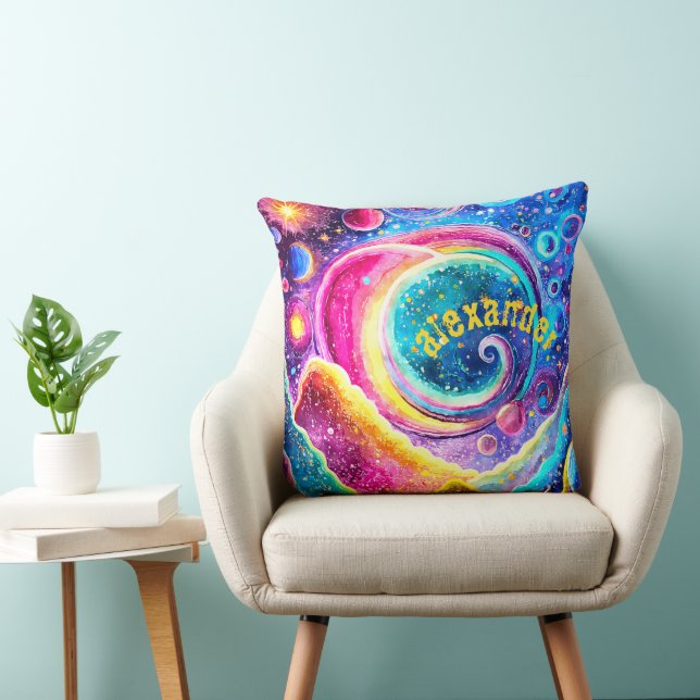 ABSTRACT DESIGN COSMIC ART CUSHION (Chair)