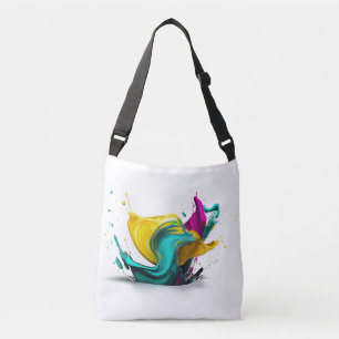Abstract Design Crossbody Bag