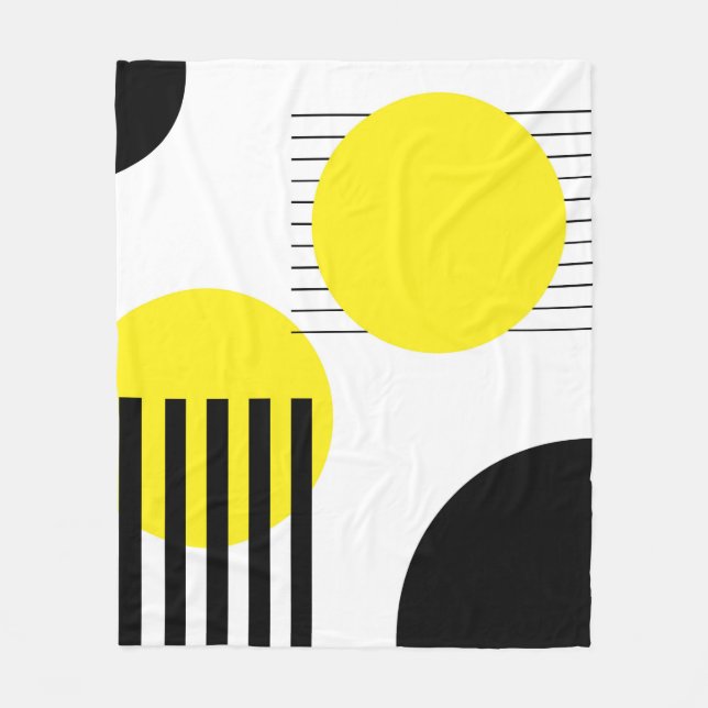 Abstract design fleece blanket (Front)