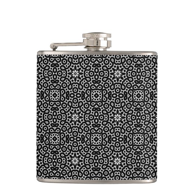 Abstract Design Hip Flask (Front)