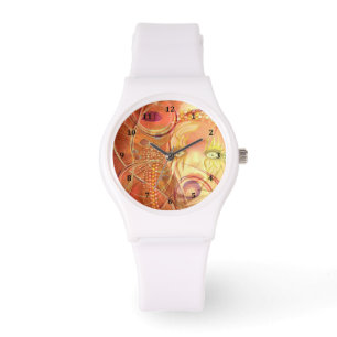 Abstract Design in Gold Colours Watch