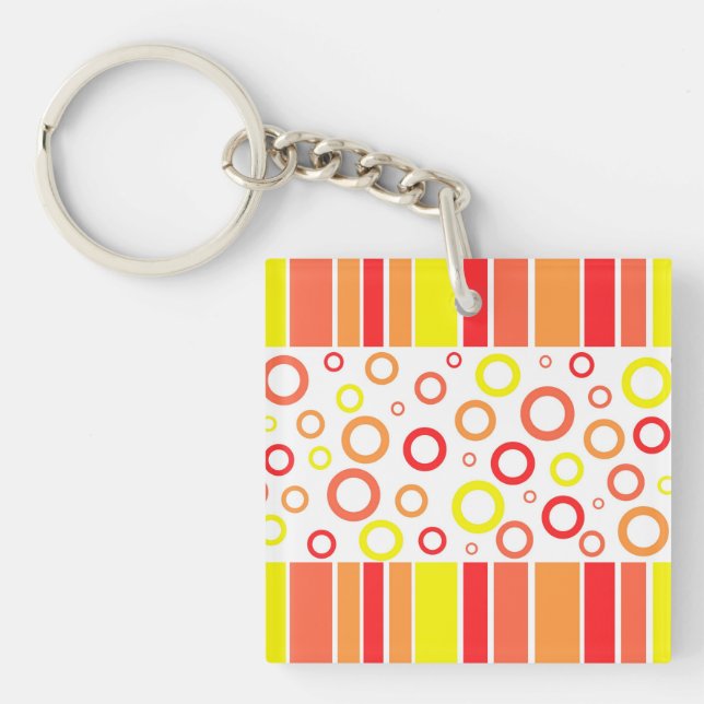 Abstract design key ring (Front)