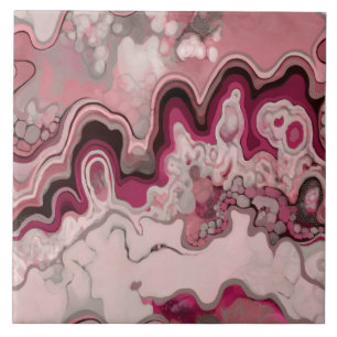 Abstract design, modern painting, waves, lines ceramic tile