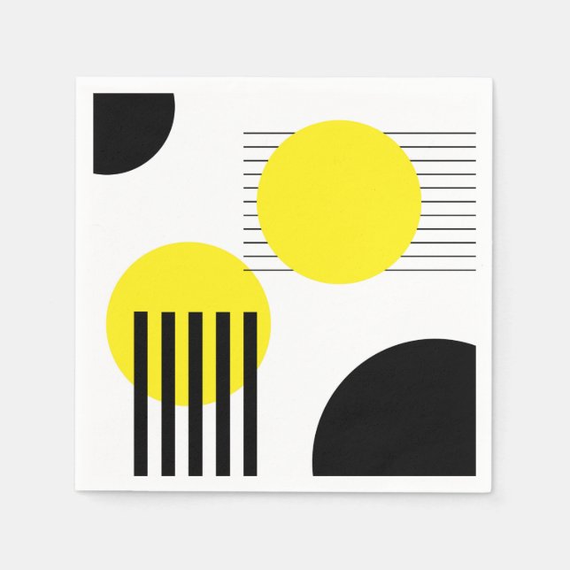 Abstract design napkin (Front)