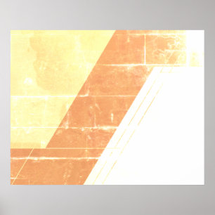 Abstract Design on Brown+Tan On Modern Style Wall Poster