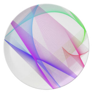 ABSTRACT DESIGN PASTEL COLOURS PLATE