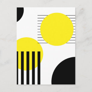 Abstract design postcard
