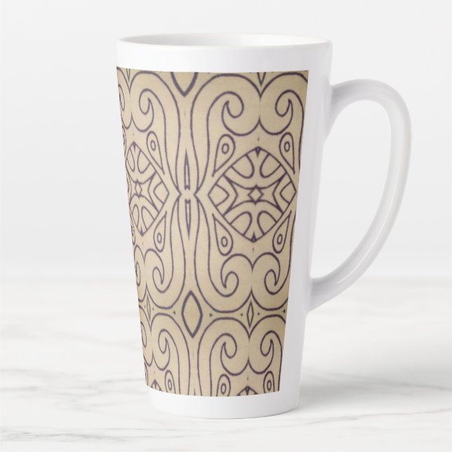 Abstract Design Recoleta Latte Mug (Right)
