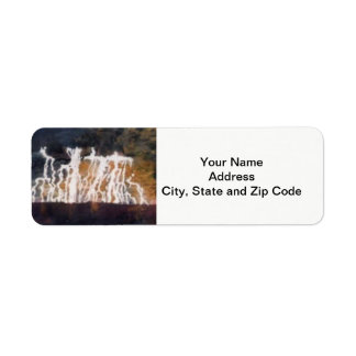 Abstract design return address label, lightening. return address label