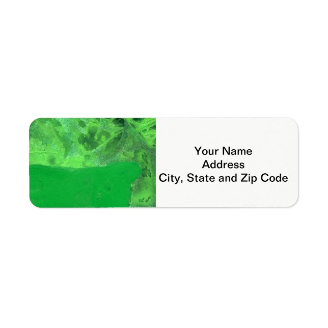Abstract design return address label, table rock. label (Front)