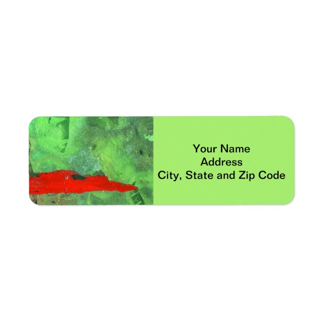 Abstract design return address label, tower. return address label (Front)