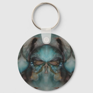 Abstract Design Scary Viking mask Key Ring