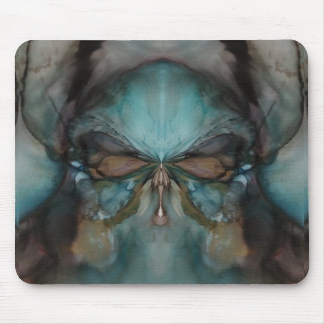 Abstract Design Scary Viking Mask  Mouse Pad (Front)
