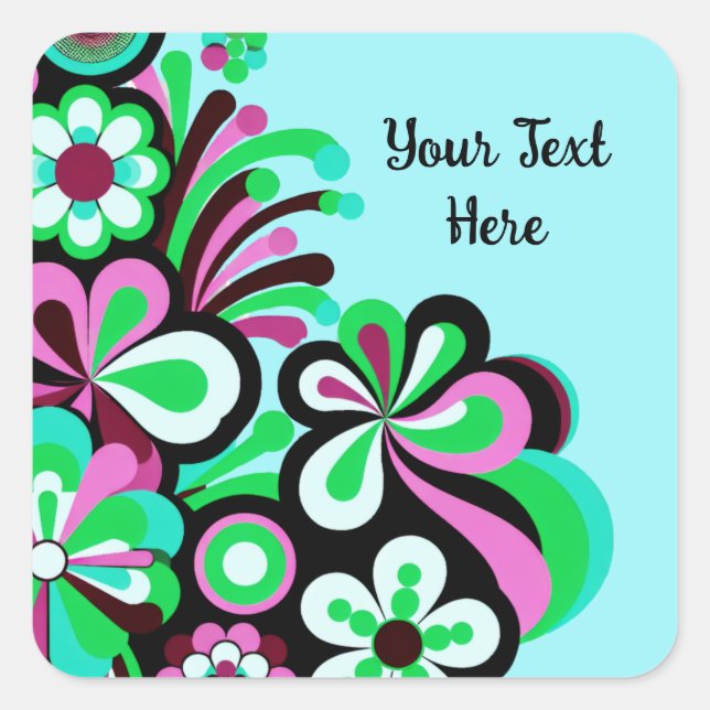 Abstract Design Square Sticker (Front)