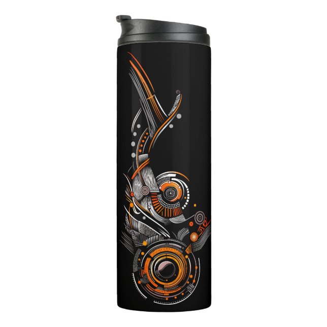 Abstract design thermal tumbler (Rotated Right)