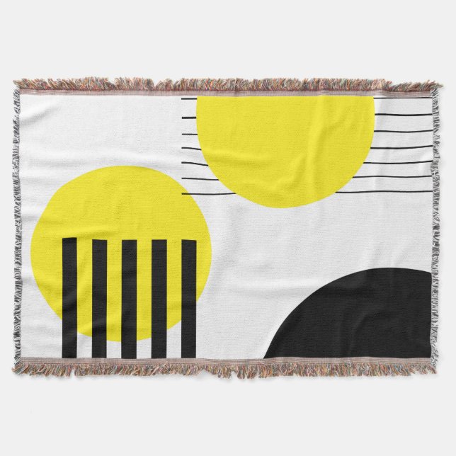 Abstract design throw blanket (Front)