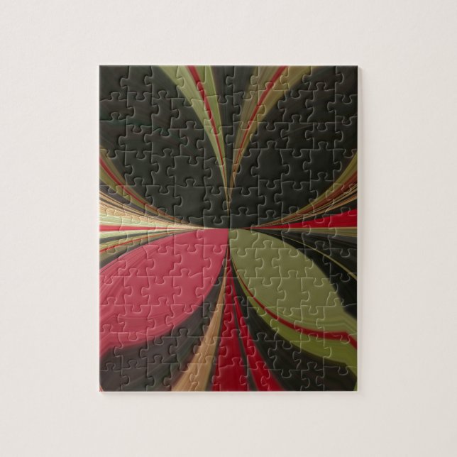 Abstract Design with Flowing Lines Art Print Jigsaw Puzzle (Vertical)