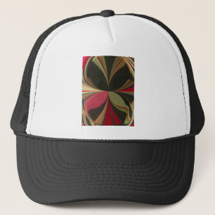 Abstract Design with Flowing Lines Art Print Trucker Hat