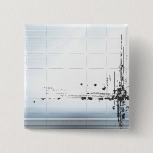 Abstract designs on grid 15 cm square badge