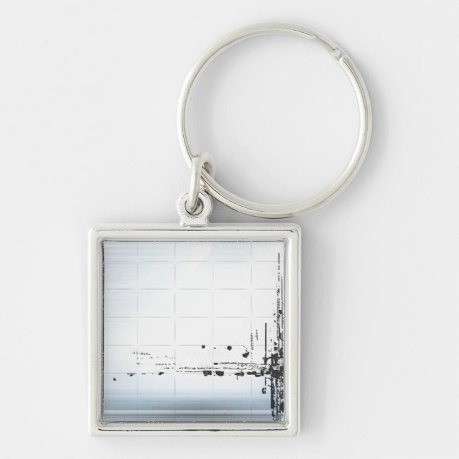 Abstract designs on grid key ring (Front)