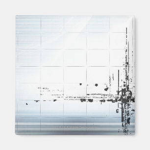 Abstract designs on grid magnet
