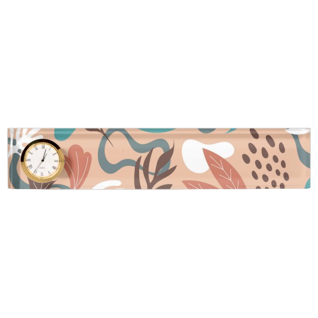 Abstract  Desk Name Plate (Front)